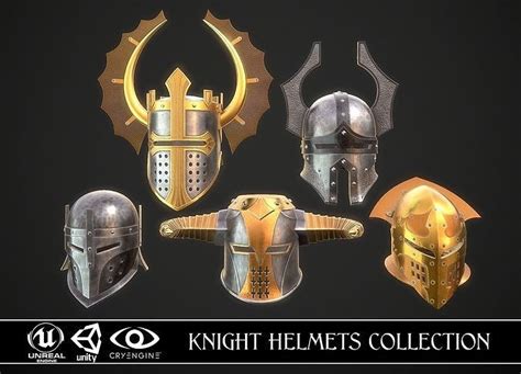 Knight Helmet Collection 2 | CGTrader