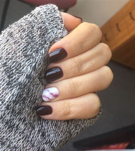 Burgundy Marble Nails Manicure Nails Nail Designs