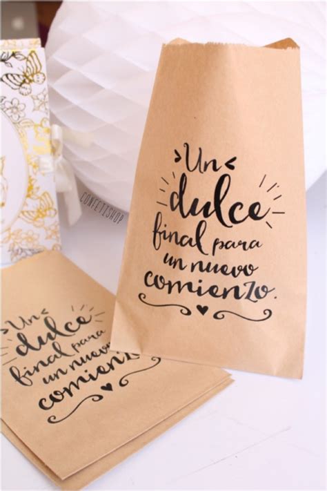 Bolsas Papel Kraft Dise Os Recuerdo Boda Mesa Dulces En