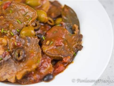 Lengua Estofado Recipe Panlasang Pinoy