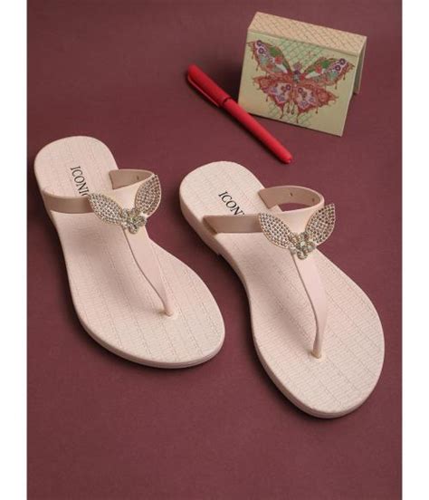 Buy Iconics Nude Flip Flops For Women Online At Best Prices In India JioMart