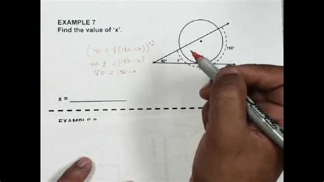 11 5 Angle Relationships In Circles Youtube