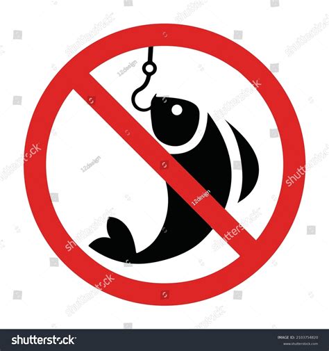 No Fishing Sign Clip Art