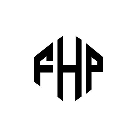 Fhp Letter Logo Design With Polygon Shape Fhp Polygon And Cube Shape