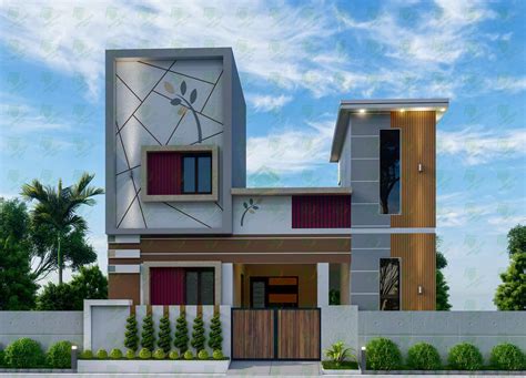 Front Elevation Designs for Small Houses in India Double Floor | South
