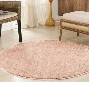 Tapete Redondo Para Sala Quarto 2 00 X 2 00 Peludo Nude Casu Leroy Merlin