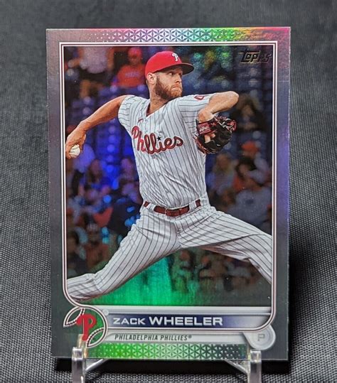 Topps Series Rainbow Foil Zack Wheeler For Sale Online Ebay