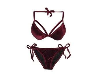 Velvet Bikini Etsy