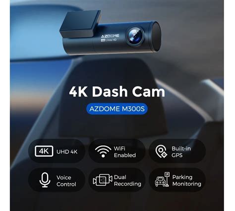 Azdome M S Front Rear K P Dual Dash Cam With Voice Control