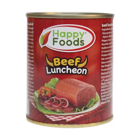 Happy Food Luncheon Beef 340g Canned Luncheon Meat Lulu Egypt