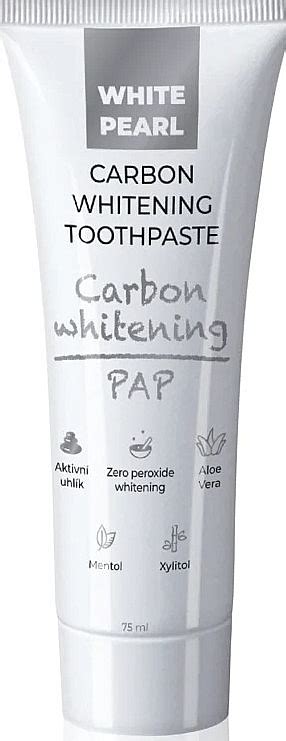 Отбеливающая зубная паста с углем - VitalCare White Pearl PAP Carbon ...