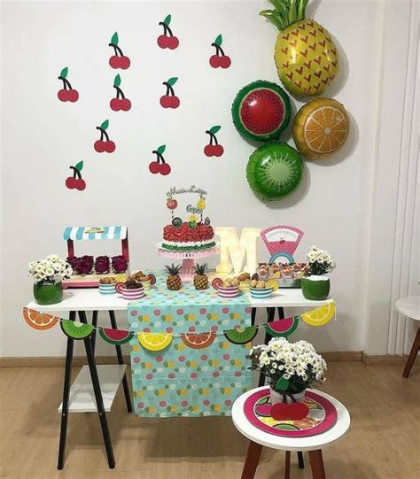 Decoração De Festa Infantil Tema Frutas - Festa Das Frutas- Dicas E Ideias De Decoração | Festa infantil frutas ...