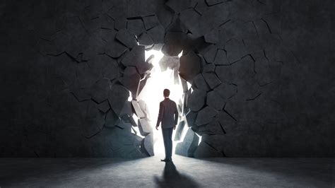 breaking  wall