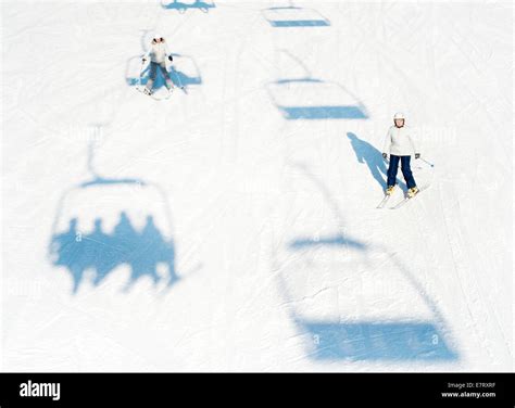 Skiers On The Slope Hi Res Stock Photography And Images Alamy