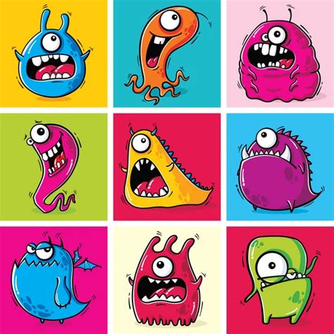 Funny Monsters Stock Vector Image By ©olgagrig 85325814