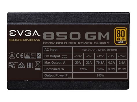 EVGA EVGA 850W SuperNOVA 850 GM Fully Modular (80+Gold) PC-Netzteil