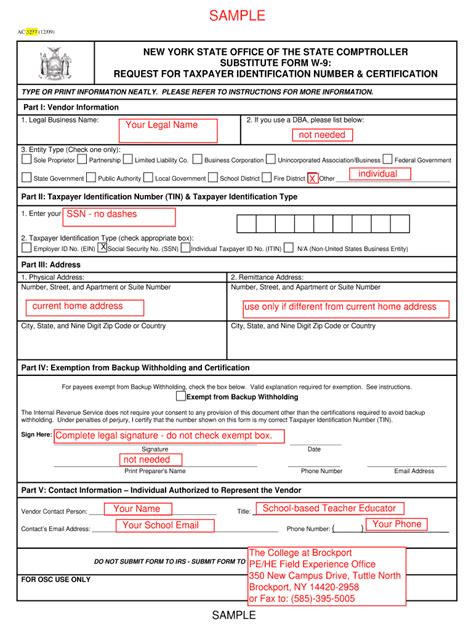 Sample W9 - Fill and Sign Printable Template Online