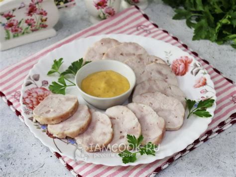 Ветчина из курицы в духовке — рецепт с фото пошагово