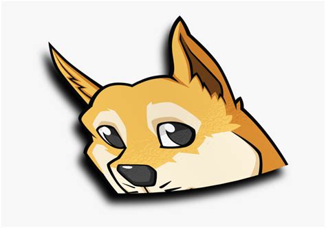 Transparent Doge Head Png - Dog Peeker Sticker, Png Download - kindpng