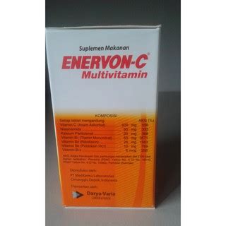 Jual Enervon C Multivitamin 30 Tablet Maksimal 3 Botol Shopee Indonesia