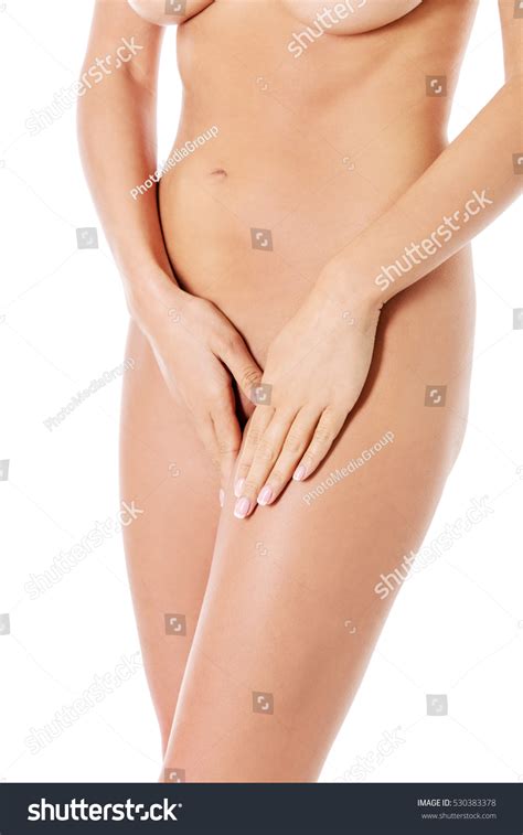 Beautiful Naked Woman Covering Herself Her Stock Photo 530383378 Shutterstock