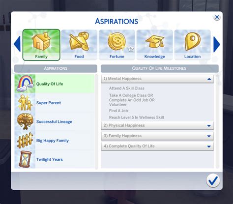 36+ Super Fun Sims 4 Custom Aspirations You Need in Your Game (Sims 4 Aspirations CC) - Must ...