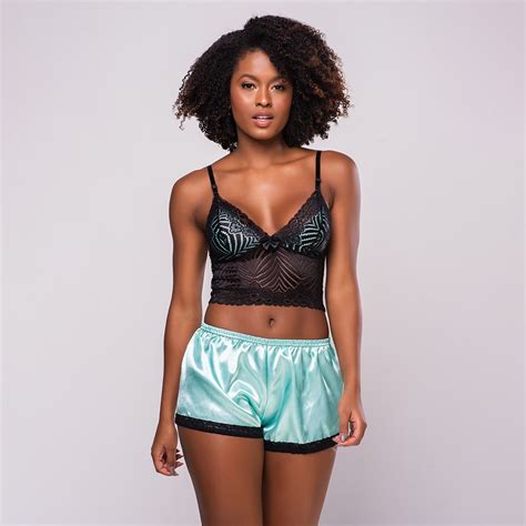 Baby Doll Short Doll Pijama De Cetim Renda Luxo Feminino Adulto Lingerie Sexy Shopee Brasil