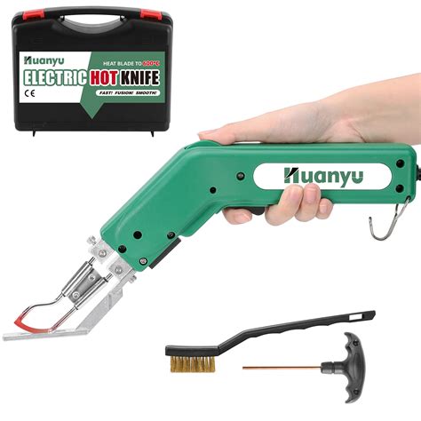 Huanyu Hot Knife Rope Cutter Electric Fabric Cutter Pro R Type Blade With Foot W Hot Knife