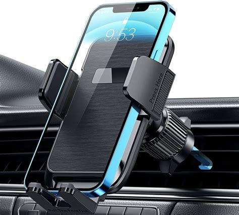 Phone Mount for Car Vent [2022 Upgraded Clip] Cell Phone Holder Car Hands Free Cradle in Vehicle ...