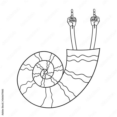 Fuck You Cute Snail Showing Fuck Fuck You Hand Finger Logo Icon