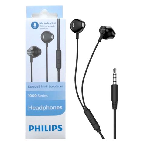 Fone De Ouvido Philips Com Fio - Fone de Ouvido Philips TAUE101BK Com Microfone Intra-Auricular Com Fio ...