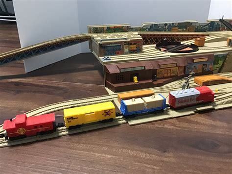 Hot Wheels Railroad Stow Go Train Set Take Along Freight Etsy