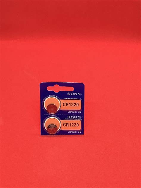 Sony CR1220 3V Lithium Button Cell Batteries (pack of 5) for sale ...
