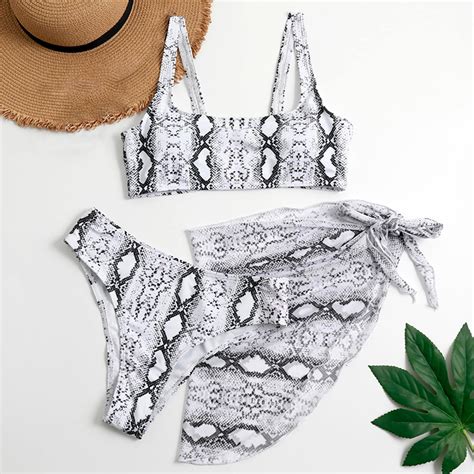 Aayomet Women S Tankini Swimsuits Women Print Bikinis Swimsuit Push Up Bikini Set Three Pieces