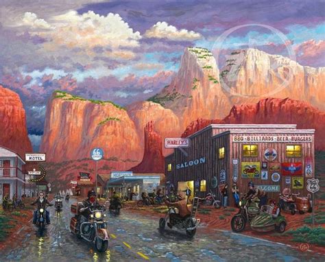 Zac Kinkade Limited Edition Canvas Giclee Get Your Kicks On Route 66