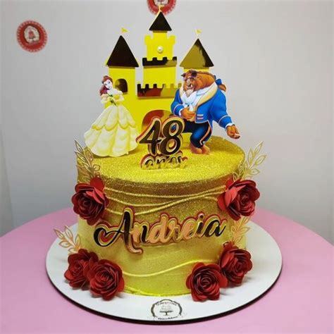 Bolo Da Bela E A Fera - Bolo Bela e a Fera: inspirações para uma festa cheia de magia