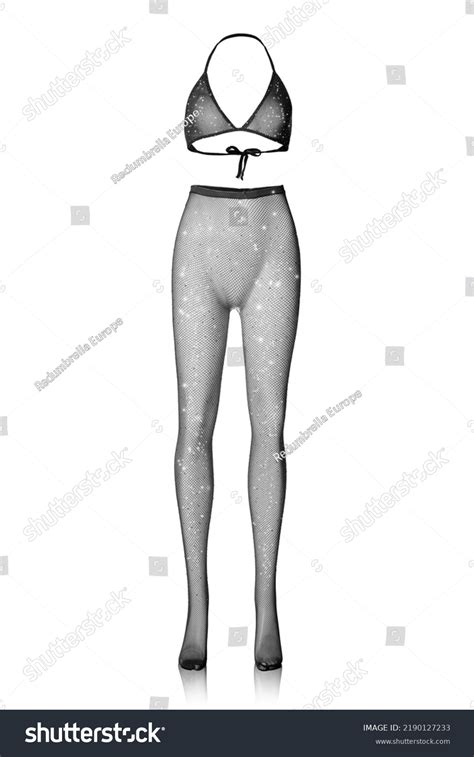 Closeup Black Transparent Lingerie Set Tights Stock Photo Shutterstock