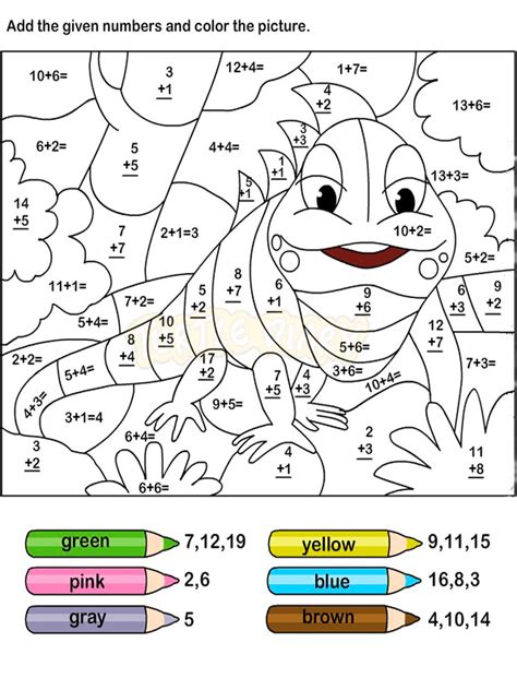 Math Coloring Worksheets Free – Kidsworksheetfun