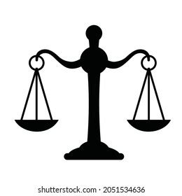 Justice Scale Symbol Vector Design Stock Vector (Royalty Free ...