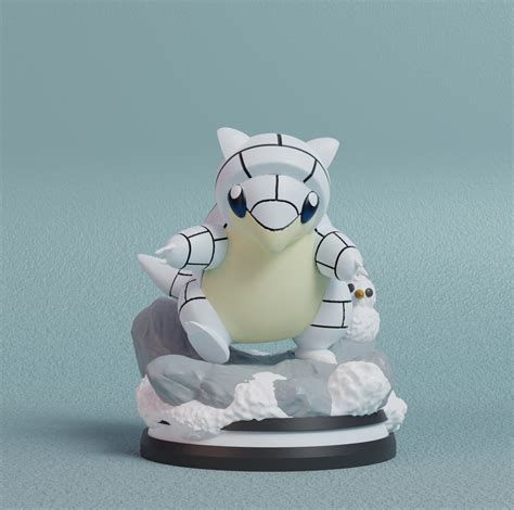 Fichier Stl Pokemon Figurine Alolan Sandshrew Et Sandslash 🐉・plan