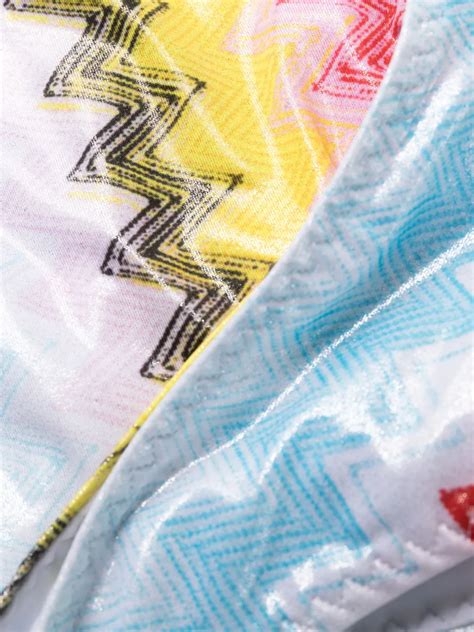 Missoni Zigzag Print Triangle Cup Bikini Orange FARFETCH UK