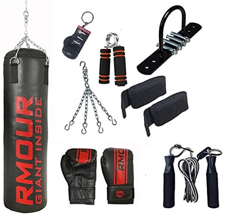 40 Off On Rmour 9 Piece Combo Unfilled Black Heavy Srf Punch Bag