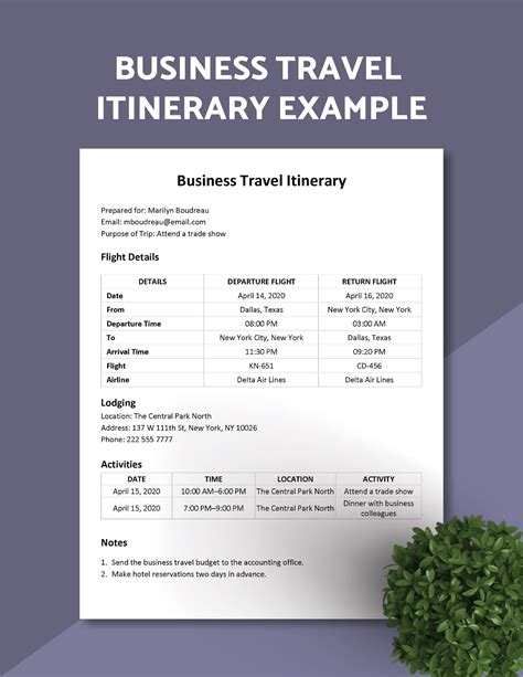 Free Travel Itinerary Templates, Editable and Printable
