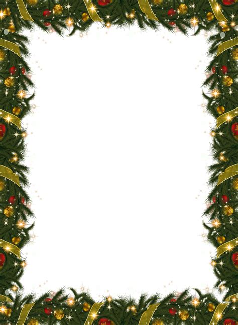 Christmas Garland Border Transparent