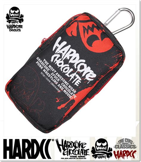 楽天市場 ハードコアチョコレート HARDCORE CHOCOLATE カラビナ付き殺戮ポーチ 2020レッドスカルVer BAG HGCC1408 RE バッグ 鞄 ミニ