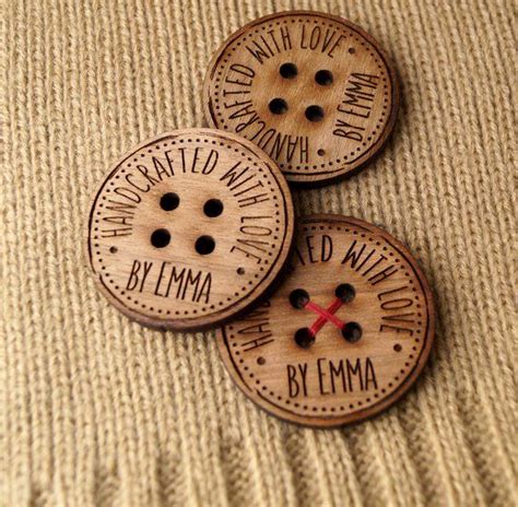 Product Tags Personalized Wooden Buttons For Knitted And Crocheted