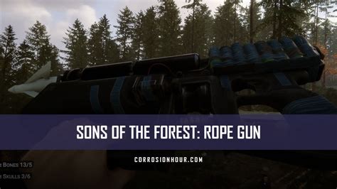 Sons Of The Forest How To Get And Use The Rope Gun Corrosion Hour