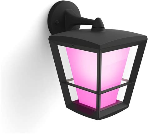 Philips Hue Econic White And Colour Ambiance Led Smart Garden Wall Light Down Lantern Works