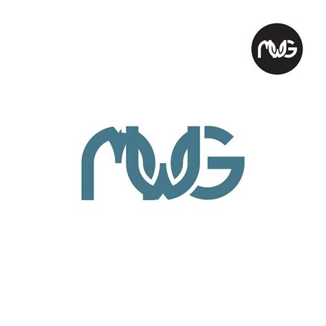 letter mwg monogram logo design  vector art  vecteezy