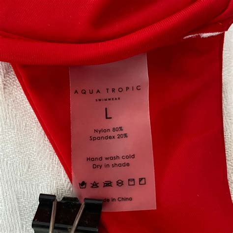 Aqua Tropic Swimwear Bikini Red S